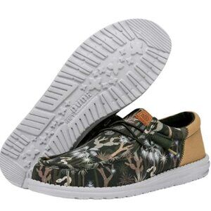 HeyDude- Wally Funk Oasis Green Jungle Men Loafer Slip On Summer Shoes Men 12